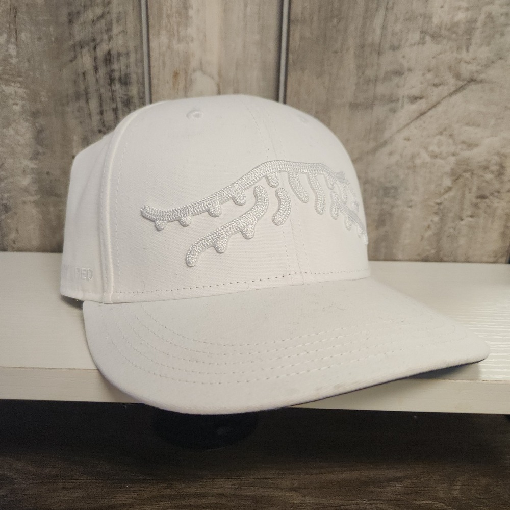 Sun Day Red x Tiger Wood Jupiter Chain Stitch 6 Panel Snapback White NWT *Read - Picture 2 of 10